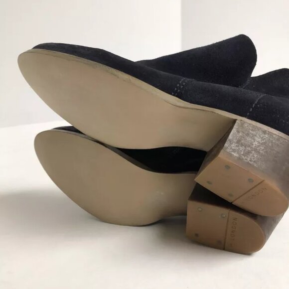 H By Hudson Apisi Womens Bootie Navy 5 M - Picture 5 of 6